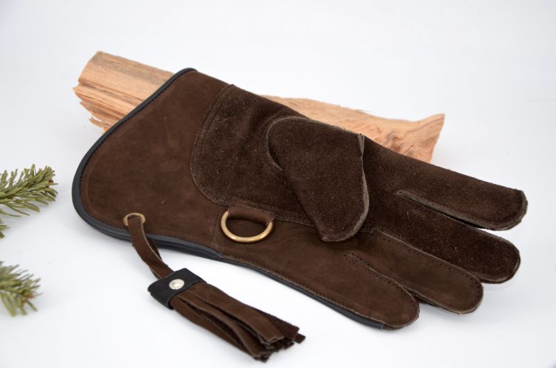 Falknerhandschuh feinstes Nubukleder 12 Zoll